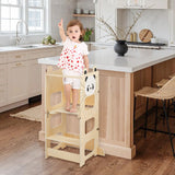 Lernturm 3 in 1 mit Tafel, umbaubar zu Kindertisch und Stuhl