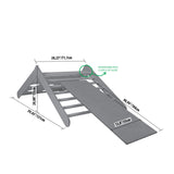 Pikler Dreieck 2 in 1 mit Rampe, klappbar, Birke (Montessori House Bed)