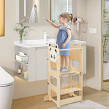 Lernturm 3 in 1 mit Tafel, umbaubar zu Kindertisch und Stuhl