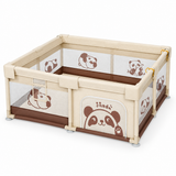 Laufstall Panda 150 x 180 cm, 65 cm hoch, mit Ziehringen
