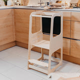 Lernturm mit Tafel, 3 Standhöhen, Holz aus Lettland – Ansicht 5