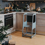 Lernturm mit Tafel, 3 Standhöhen, Holz aus Lettland – Ansicht 8